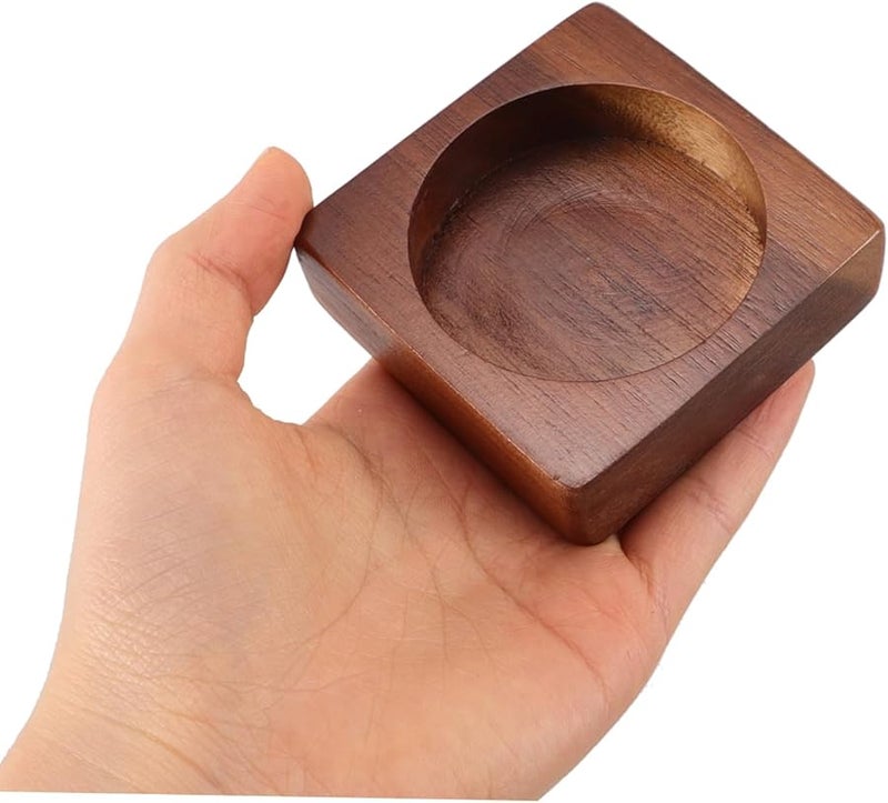 Wooden Pepper Grinder Holder Tray For Kitchen Countertop Organization Collects Loose Spices - Image 3